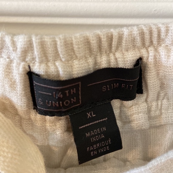 14th Union Man  Linen Pants size XL brand new with tag inseam 31” waist 36” - Picture 3 of 12